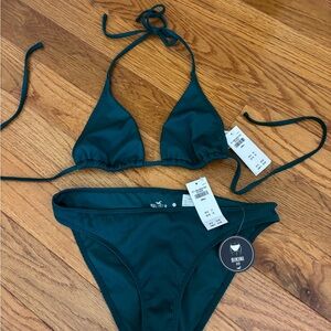Hollister Dark Teal Bikini Set